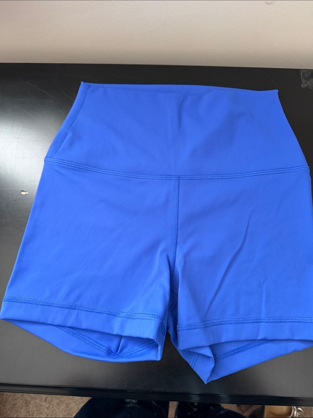 Yogalicious Royal Blue High-Waist Athletic Shorts